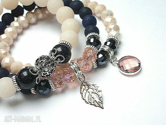 NAVY AND NUDE /05.02.15/ SET Hand Made