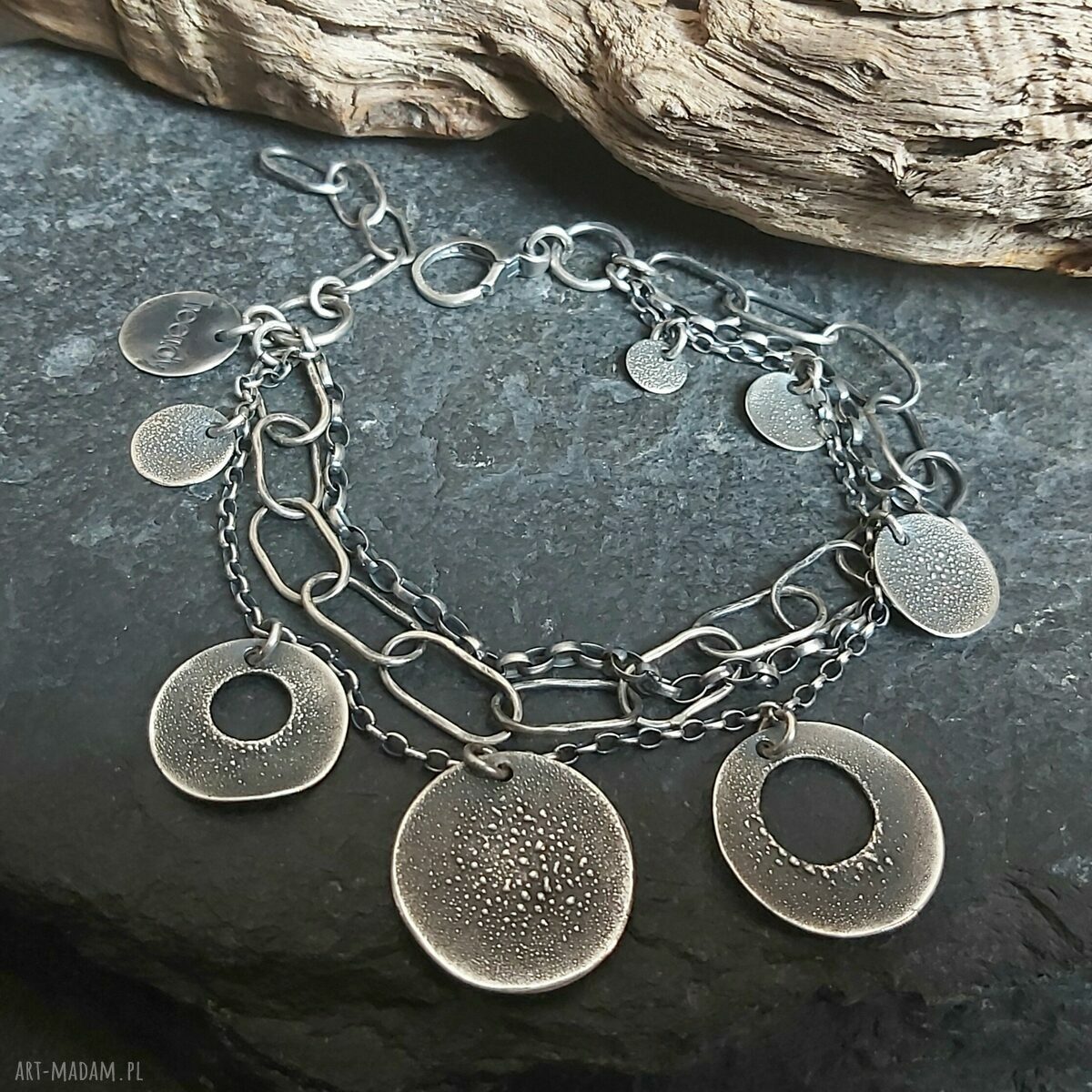 Bransoletka srebrna HandMade