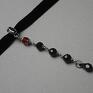 naszyjniki srebro choker black -