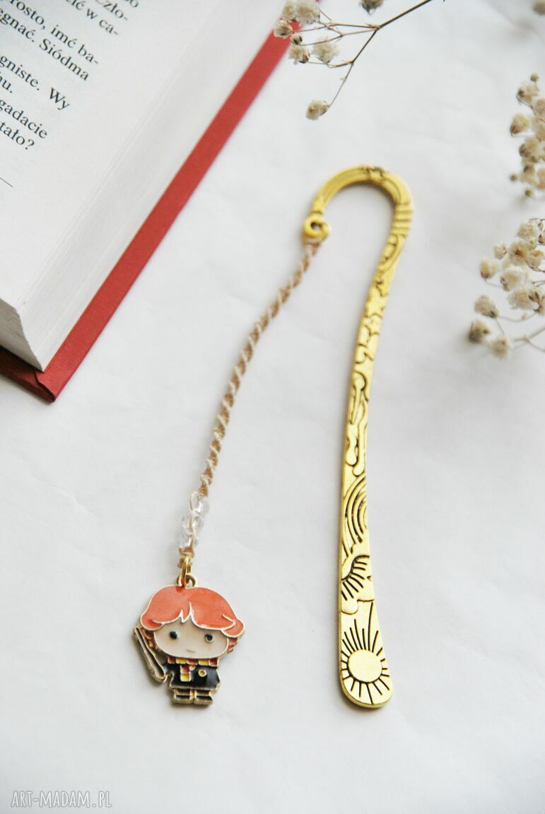 Metalowa zakładka do książki Harry Potter #3 z Hermioną - ręcznie robiona
