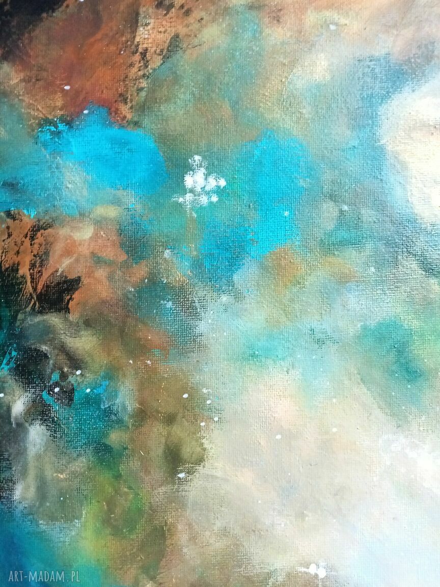 Mgławica Oriona 3 - ręcznie malowany obraz kosmos 50x50 cm