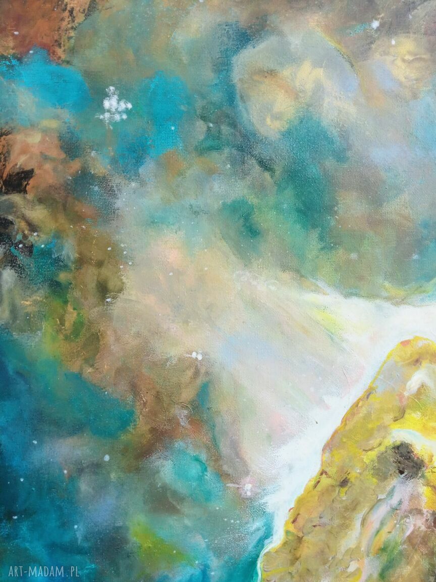 Mgławica Oriona 3 - ręcznie malowany obraz kosmos 50x50 cm