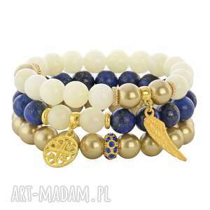 mia 3 - cream gold & navy blue