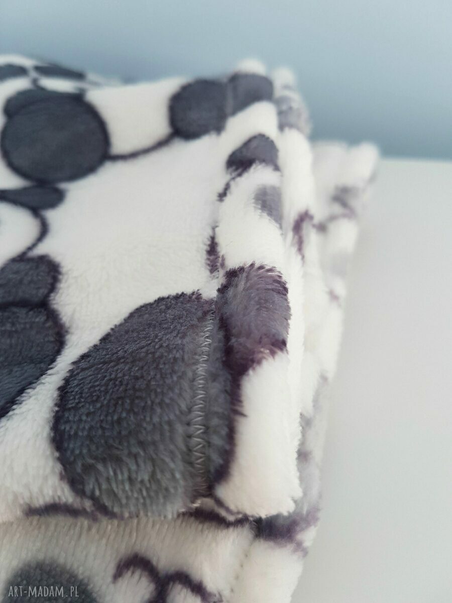 mięciutki kocyk w pandy 80x100 Ręczne wykonanie