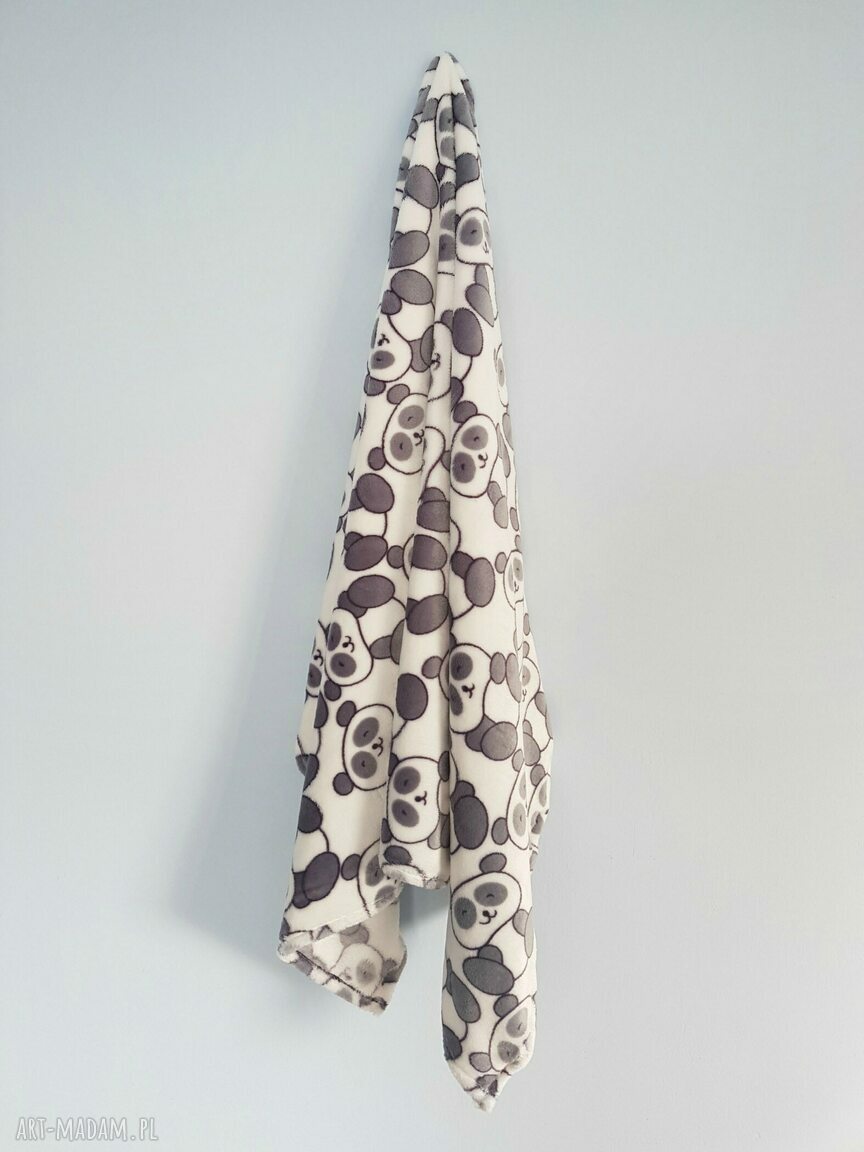 MIĘCIUTKI KOCYK W PANDY 80X100 ręcznie robione