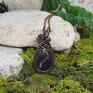 fioletowe miedziany wisior wire wrapping