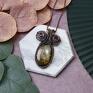 czarne wisiorki wisiorek wire wrapping miedziany