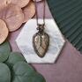 wisiorki szare miedziany wisiorek wire wrapping