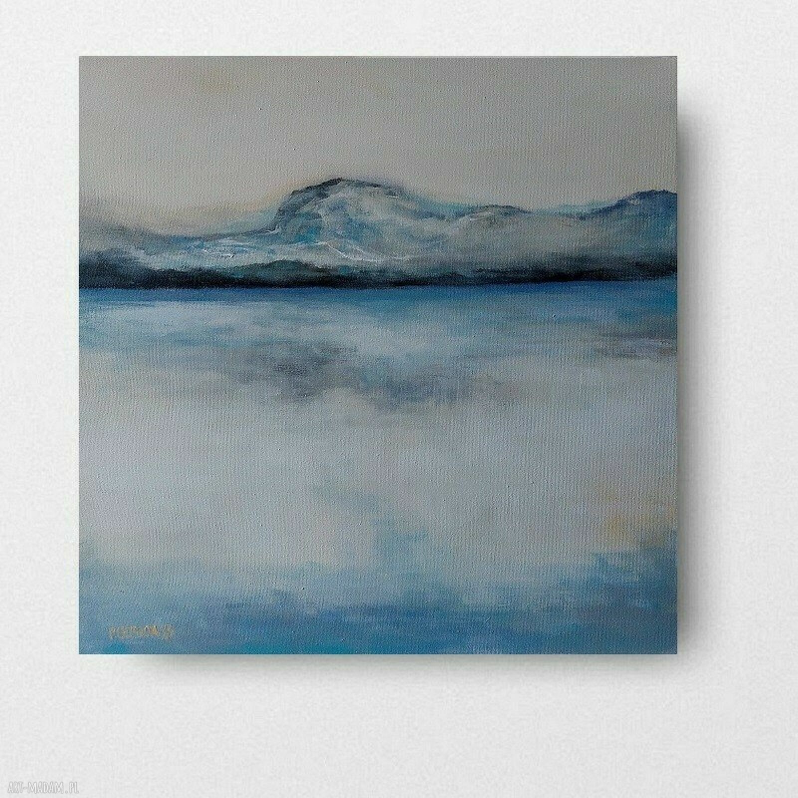 Miejsce - ręcznie malowany obraz akrylowy 40x40 cm
