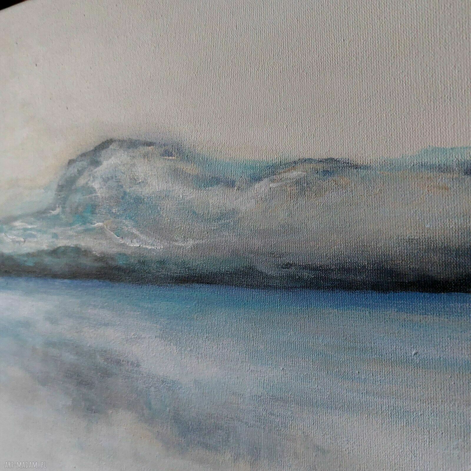 Miejsce - ręcznie malowany obraz akrylowy 40x40 cm