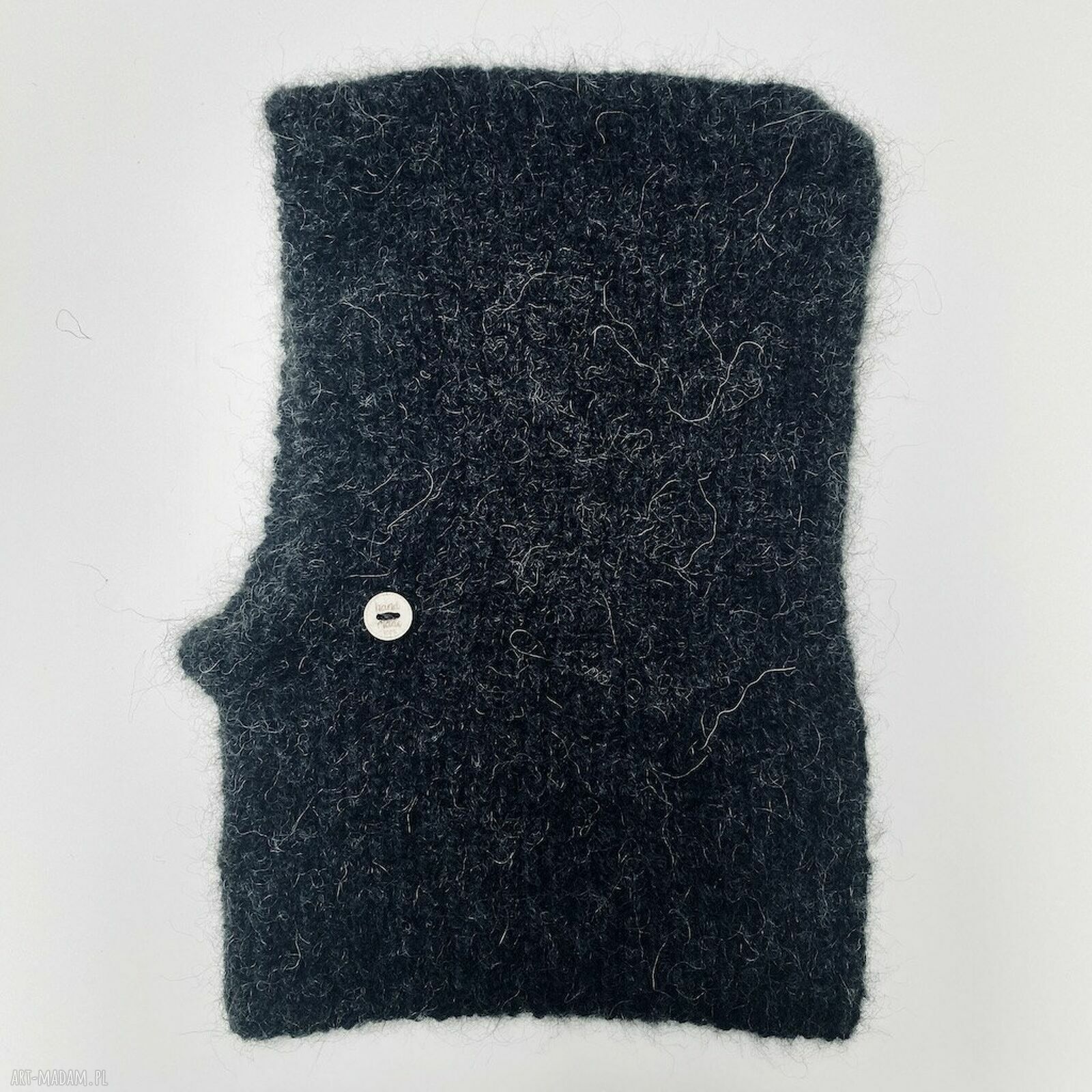 Ręcznie robiona balaclava i kominiarka z alpaki oraz merino