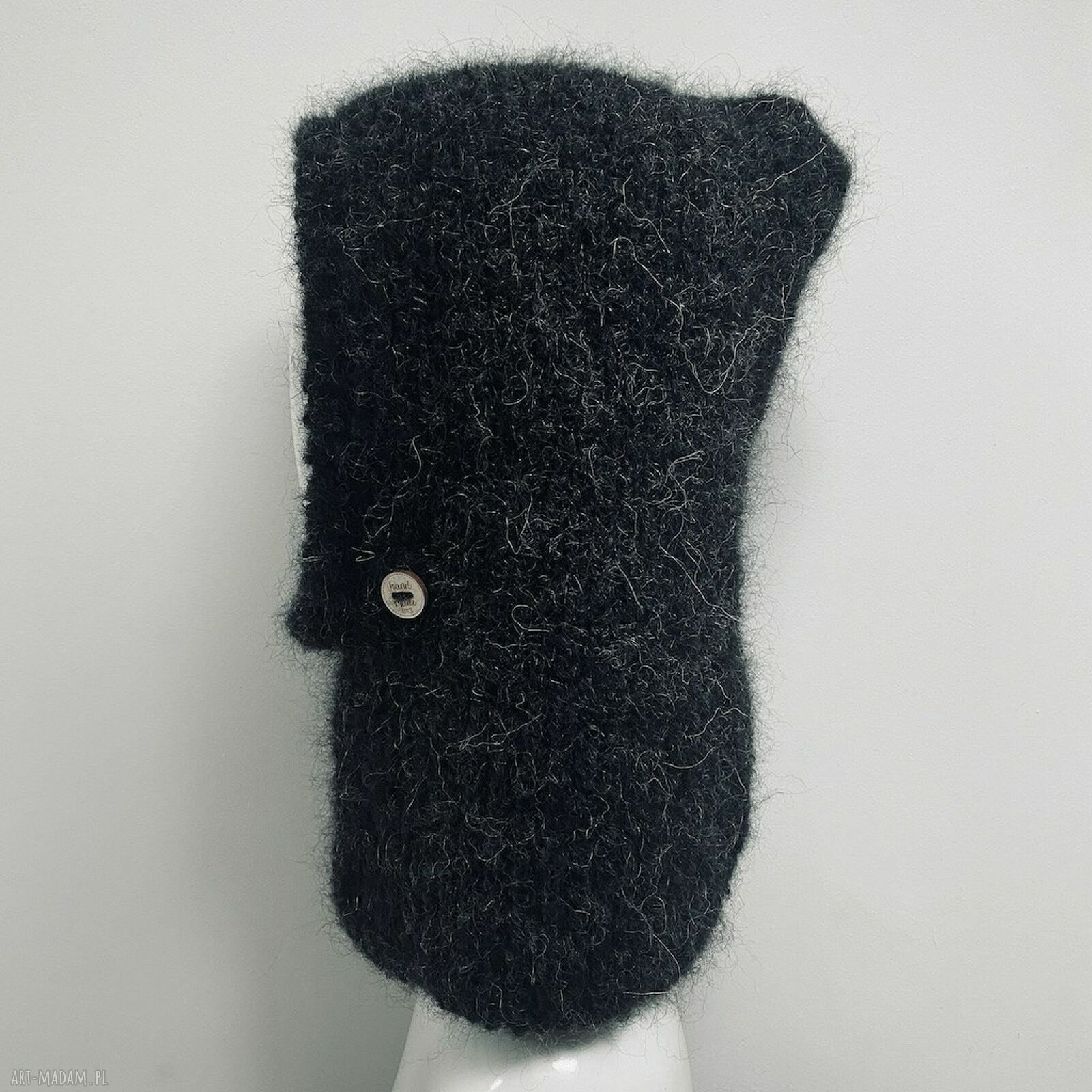 Ręcznie robiona balaclava i kominiarka z alpaki oraz merino