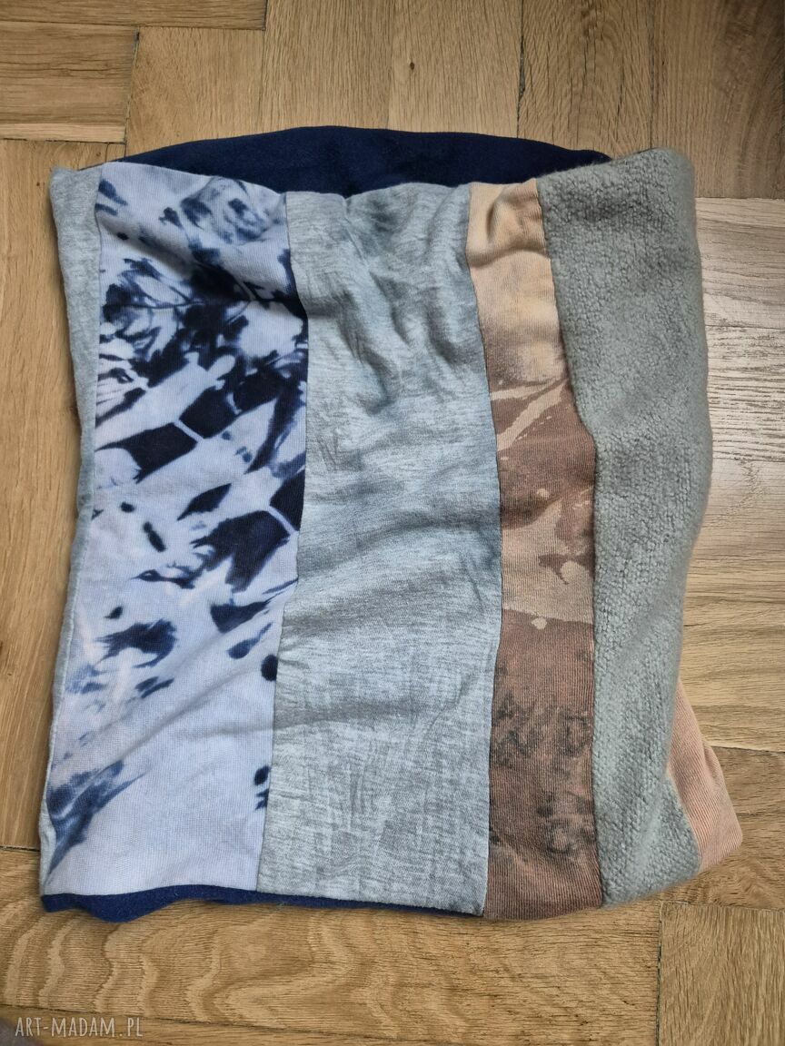 Kolorowy komin patchworkowy Ruda Klara - miękki boho i uniwersalny