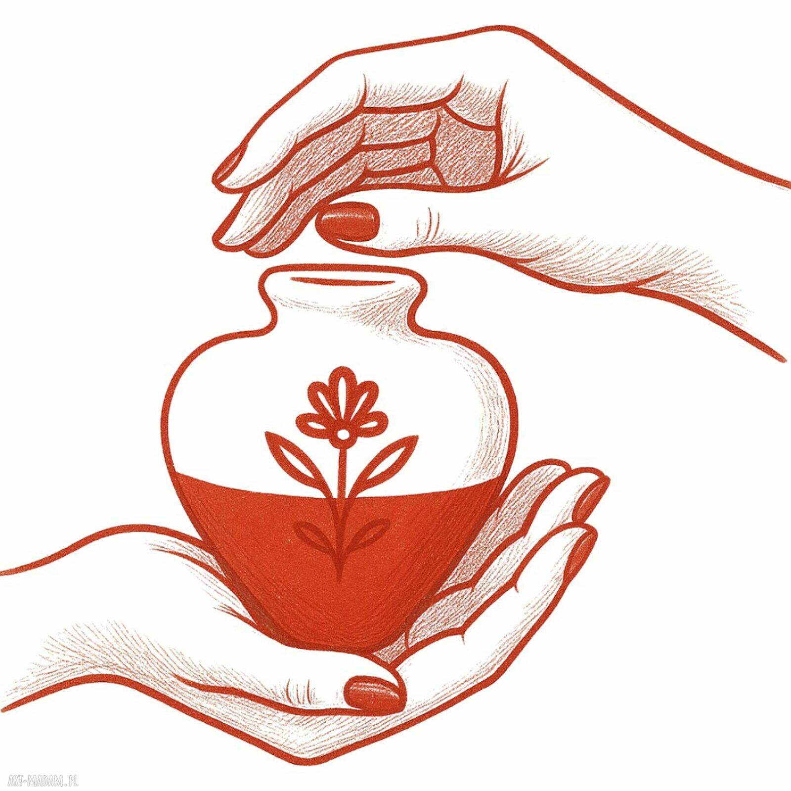 Miętowa doniczka ceramiczna w kształcie niedźwiadka - Lamabo Ceramics
