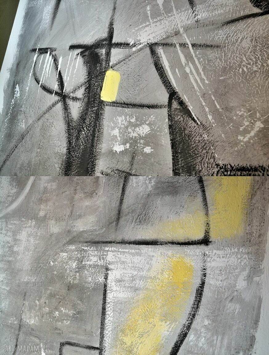 Abstrakcyjny obraz akrylowy Mine 1 na płótnie 80 x 120 cm