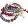 ki ka bransoletki czerwone grey, red and navy blue vol. 2