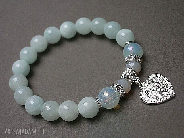 light blue heart /08.08.16/ hand made