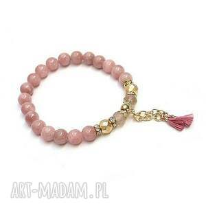 troki antique pink - bransoletka