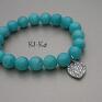 bransoletki jadeity turquoise heart