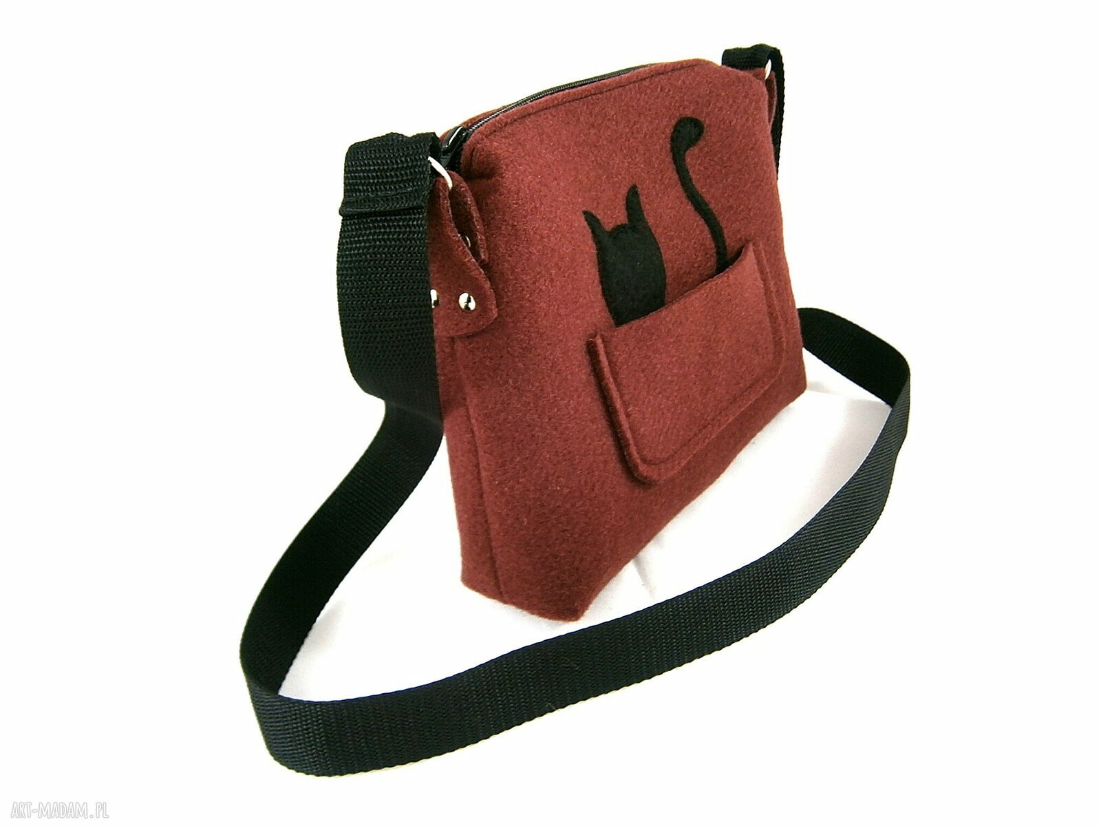 Mini bag with cat II Ręcznie robione