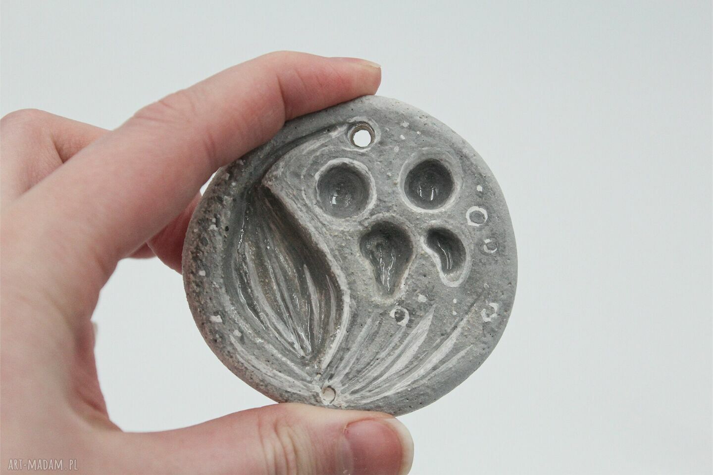 Mini ceramiczna paletka do farb - paleta malarska dla artysty