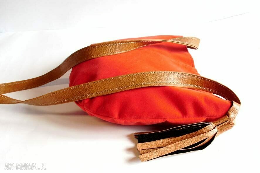 Mini hobo handmade - torba na ramię i skos 25x25 cm