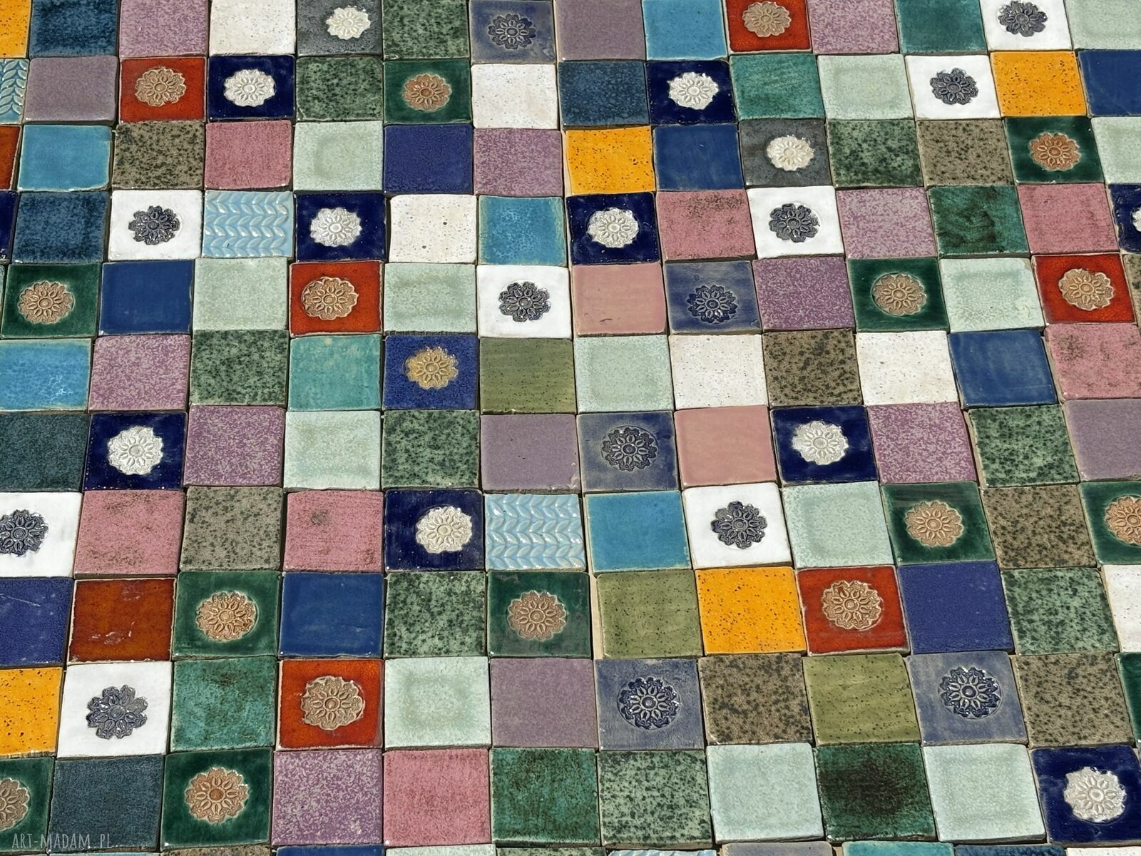 Mini kafelki patchwork ręcznie robione do kuchni i łazienki