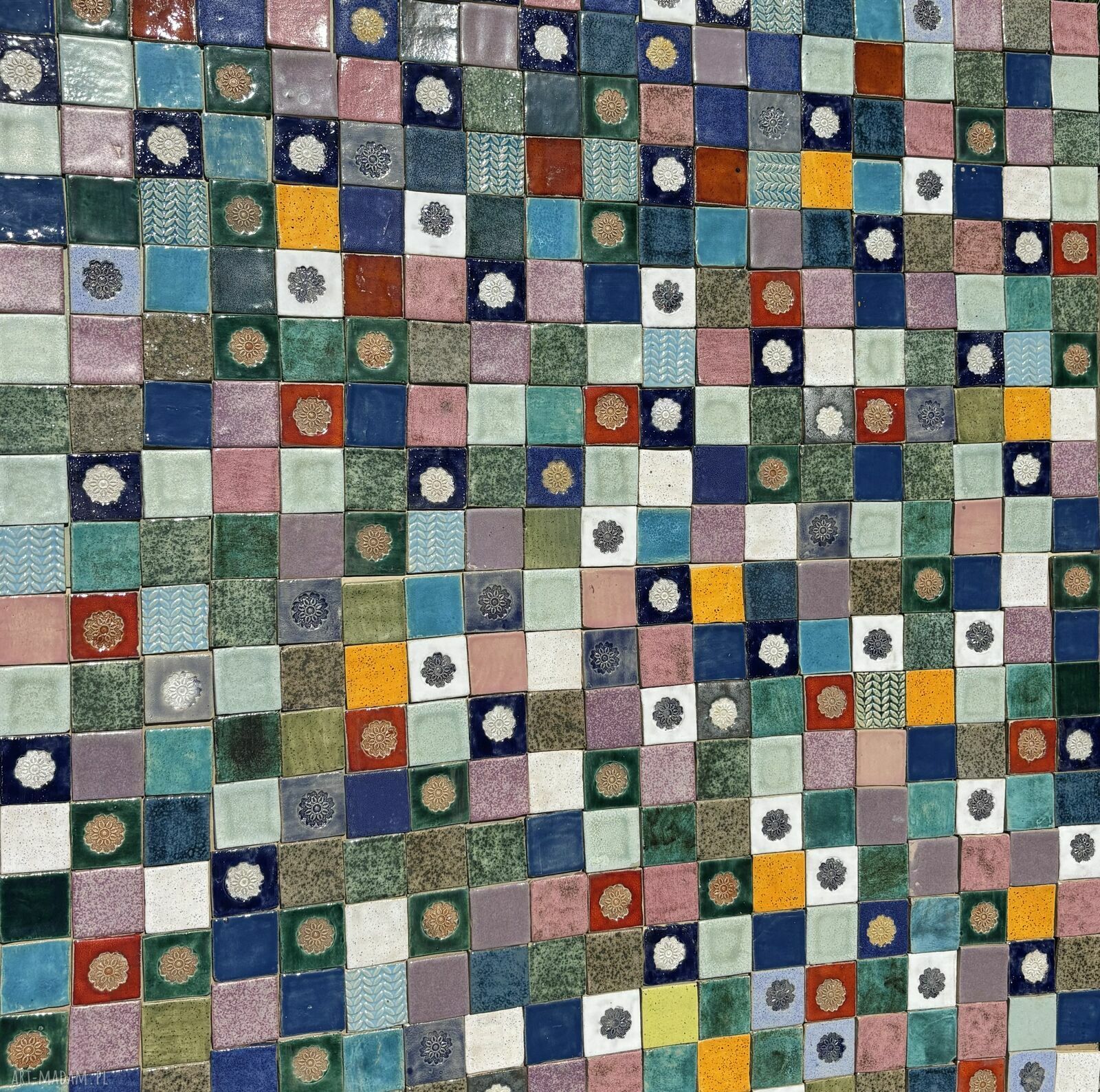 Mini kafelki patchwork ręcznie robione do kuchni i łazienki