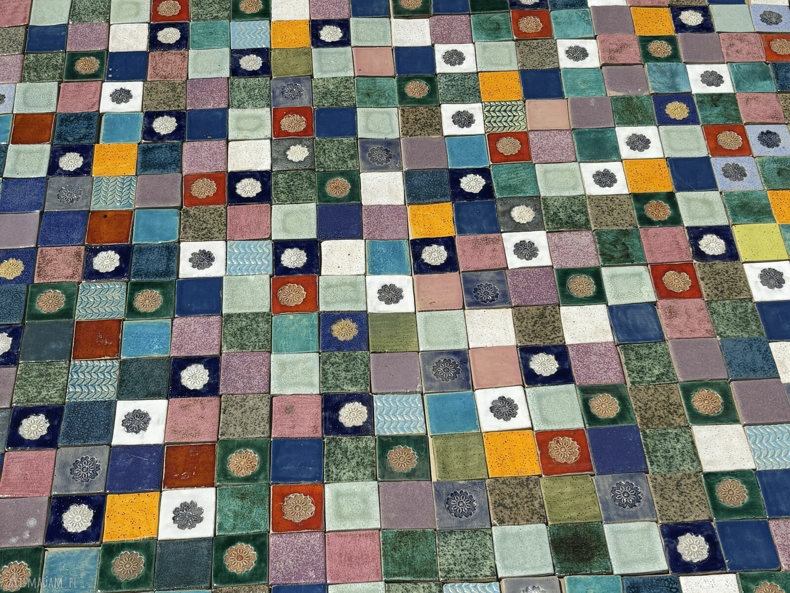 Mini kafelki patchwork ręcznie robione do kuchni i łazienki