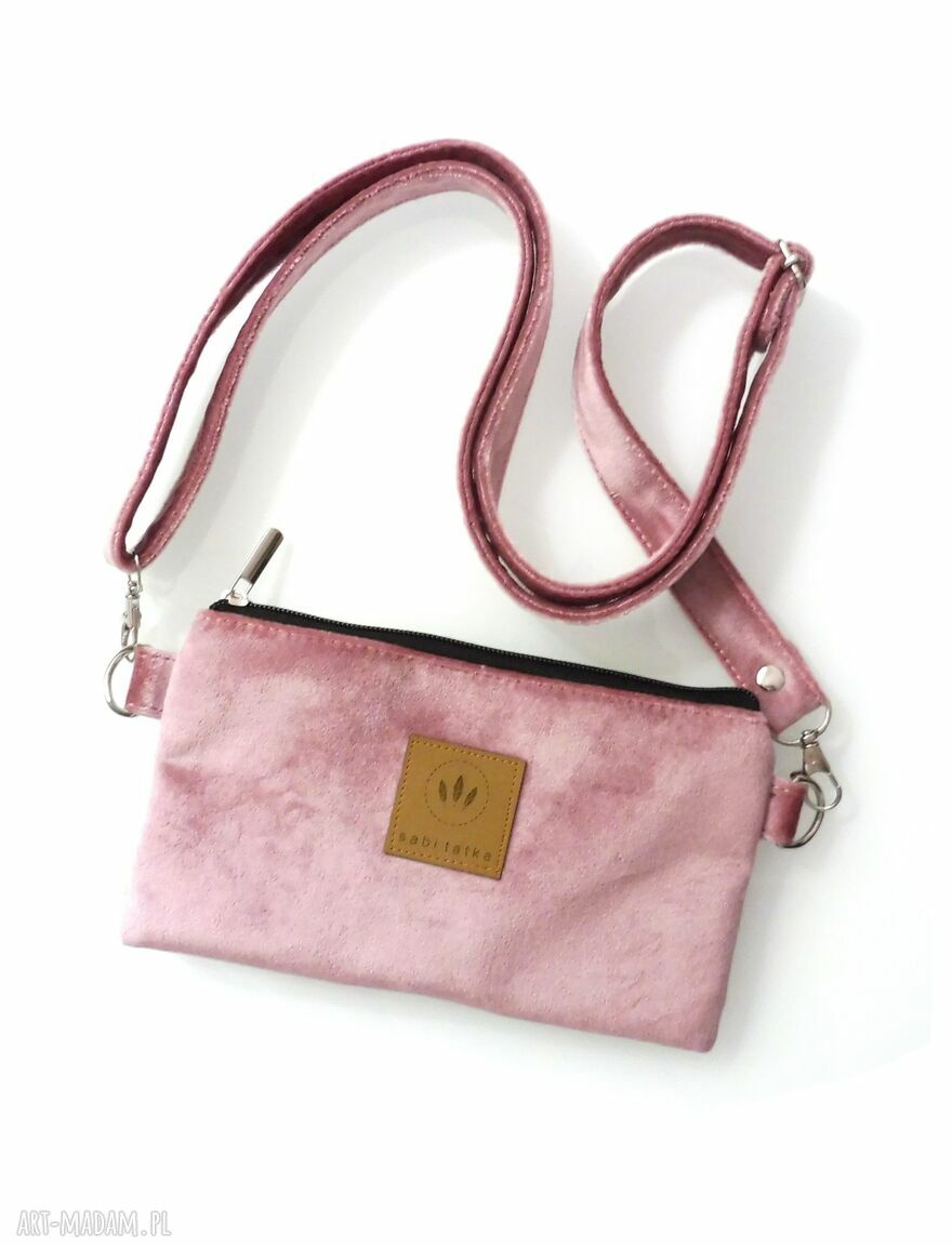 Mini nerka saszetka na telefon Baby Pink