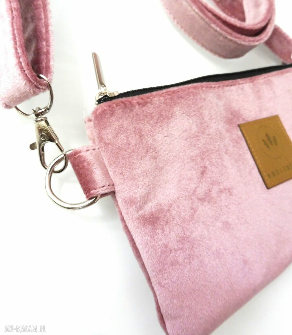 Mini nerka saszetka na telefon Baby Pink