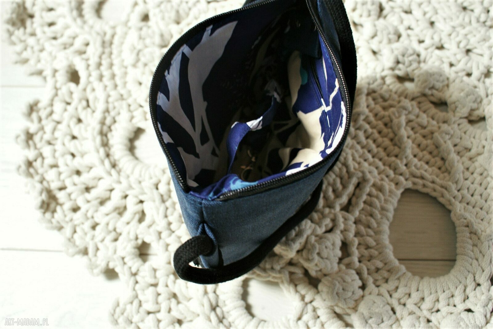 Mini plecionka granat Handmade