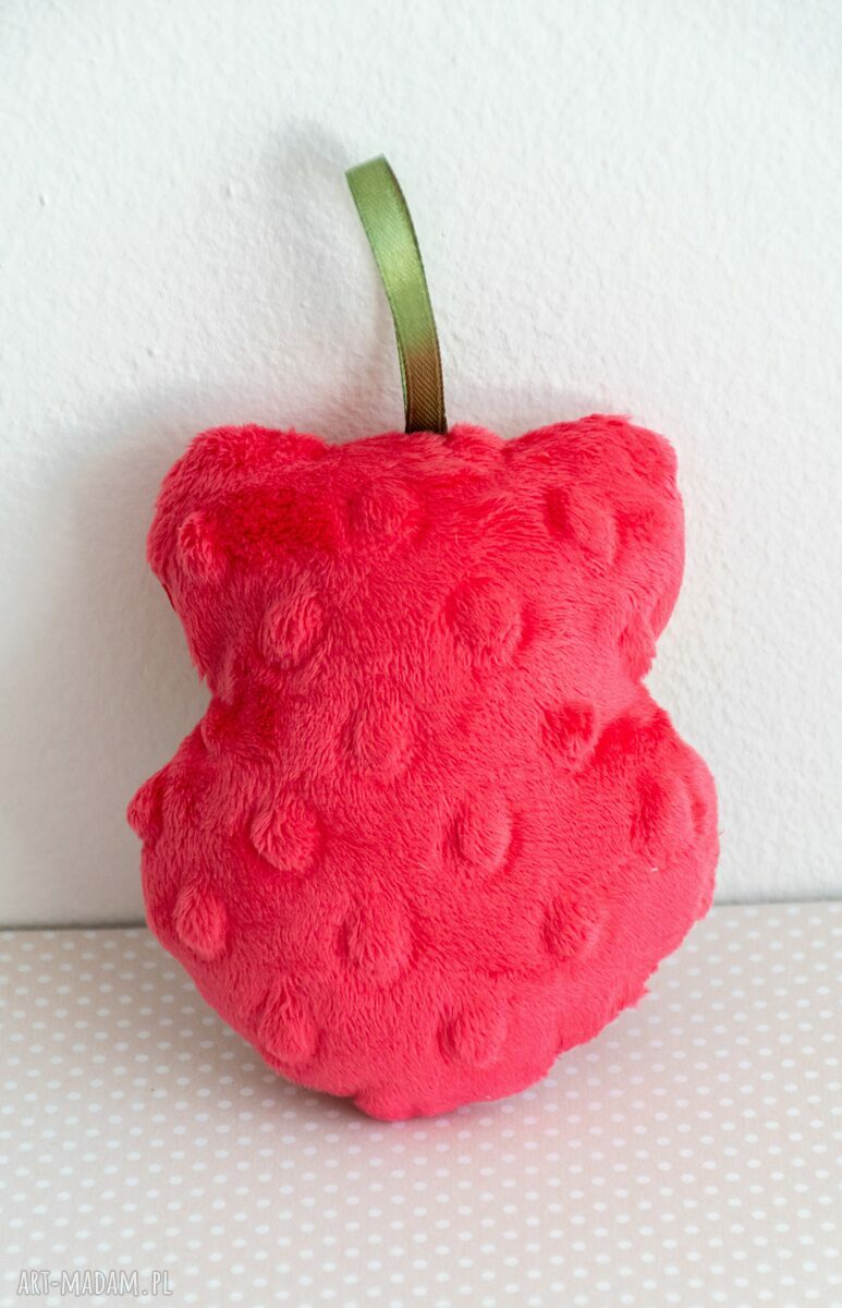 Mini sówka Malinka 10 cm - ręcznie szyta maskotka dla dziewczynki