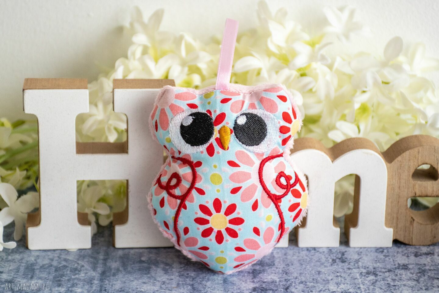 Mini sówka Eliza 10 cm - miękka zawieszka dla dziewczynki