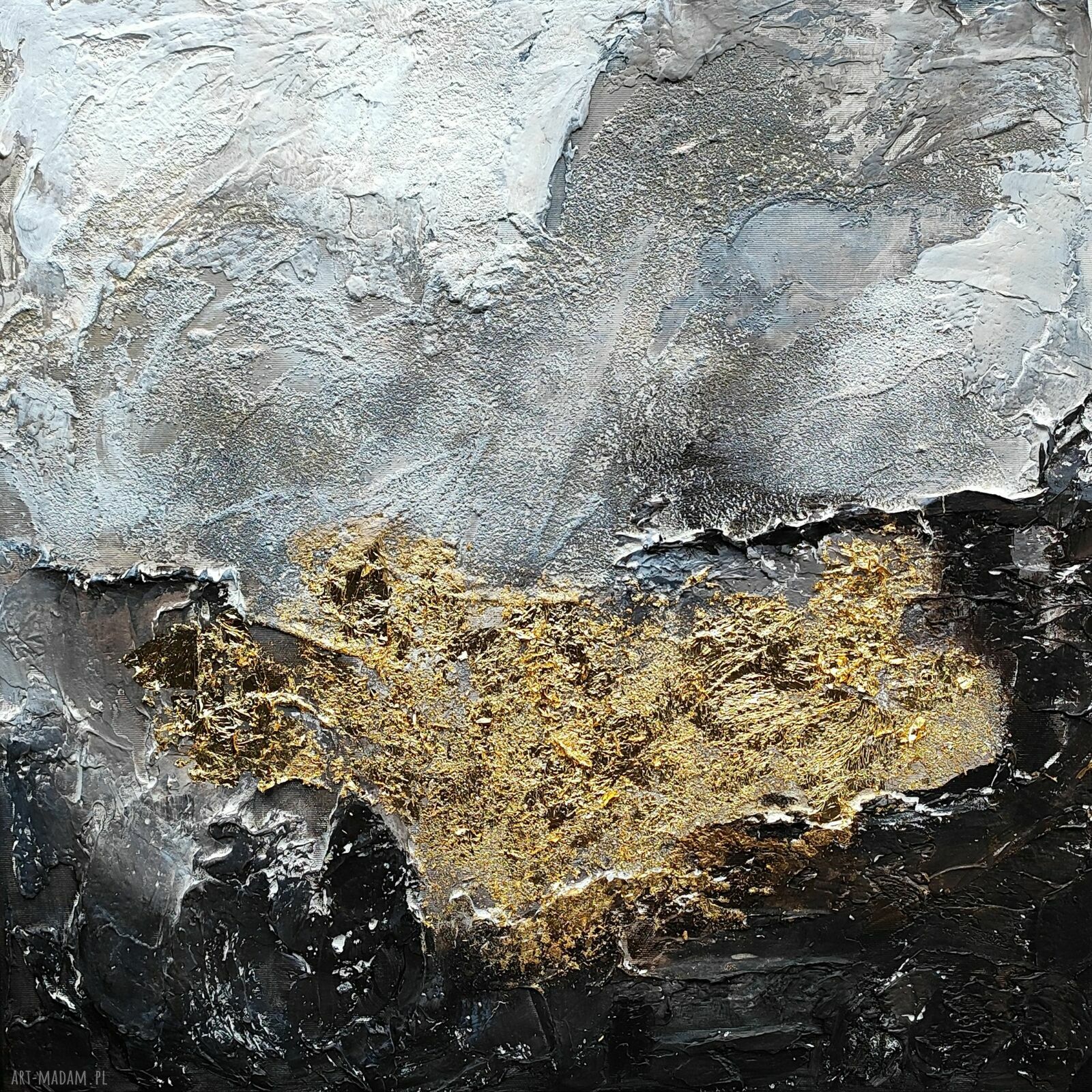 Mini tryptyk „Kolory Ziemi” - ręcznie malowana abstrakcja strukturalna 3D 20x60 cm