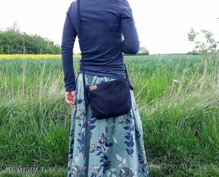 Mini vegan czerń faktura HandMade