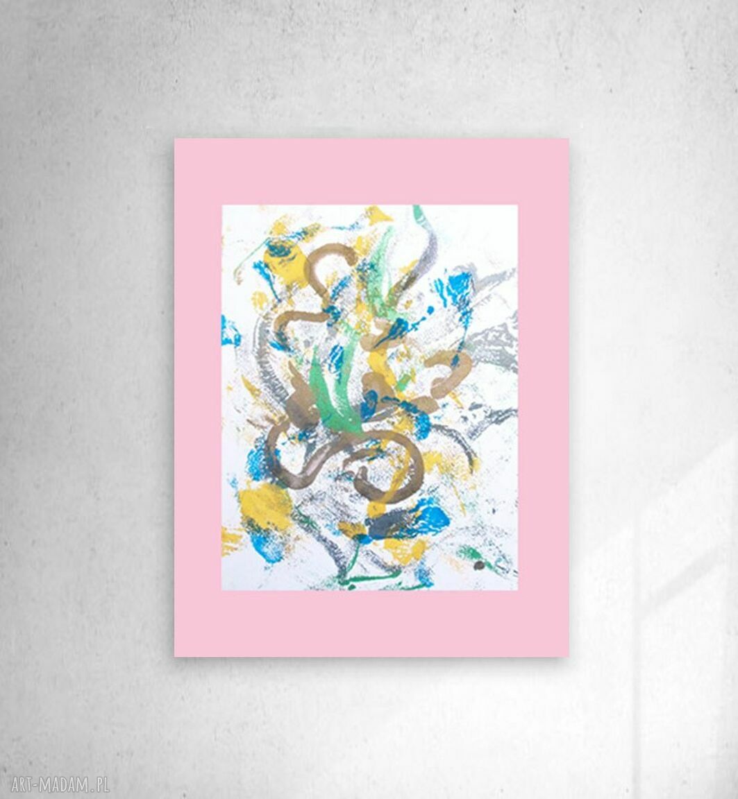 Minimalistyczna grafika na ścianę - abstrakcja 30x40 (30 x 40 cm)