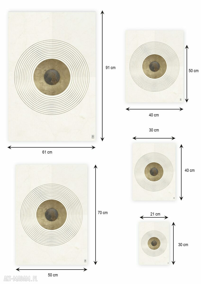 Plakat minimalistyczna abstrakcja 50x70 cm (GC -21 -1002) do sypialni