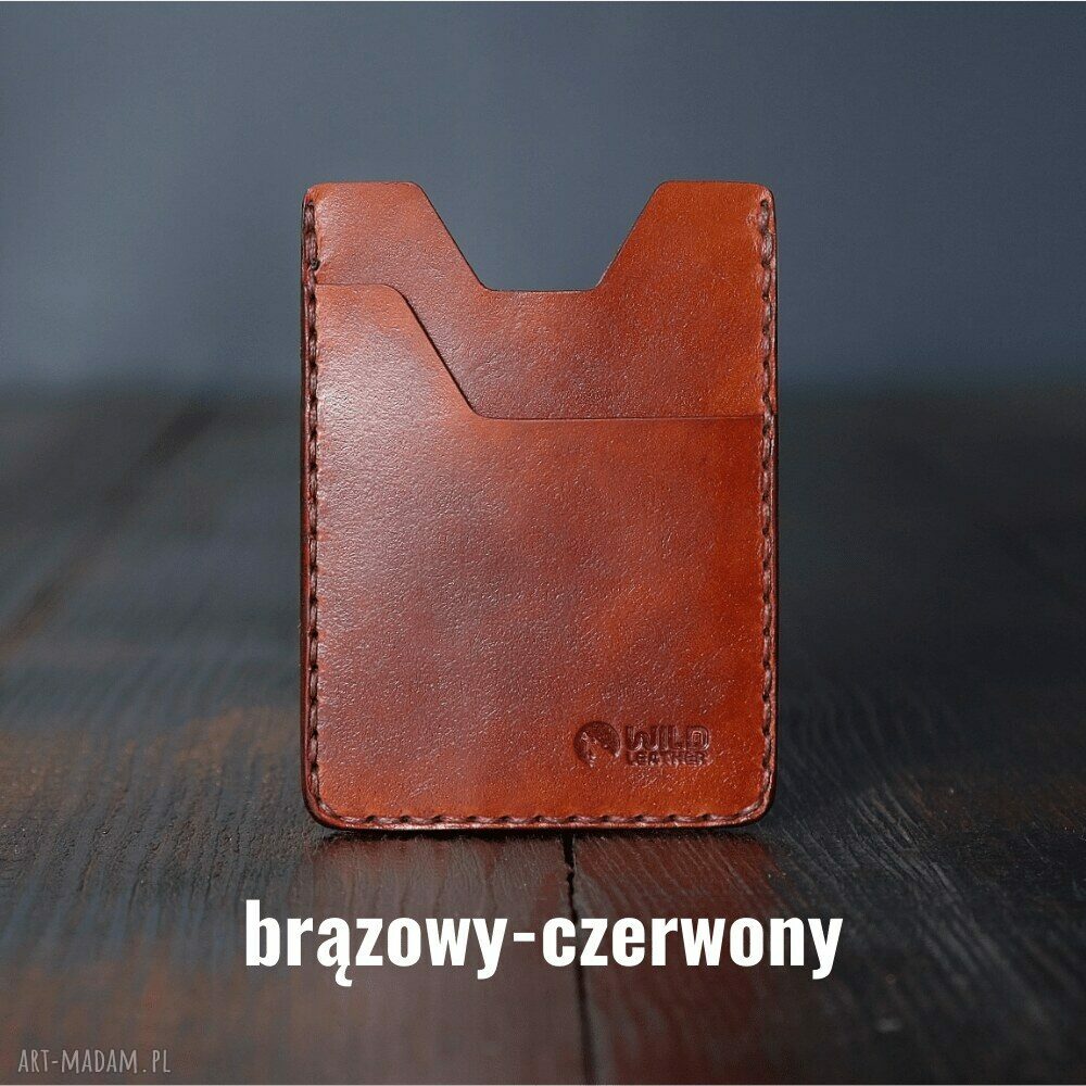 Minimalistyczny portfel skórzany męski ręcznie szyty