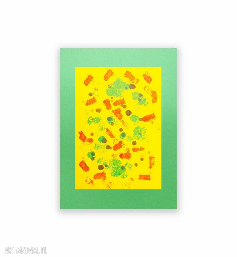 Minimalizm i abstrakcja malowana ręcznie 30x40 cm - grafika na ścianę