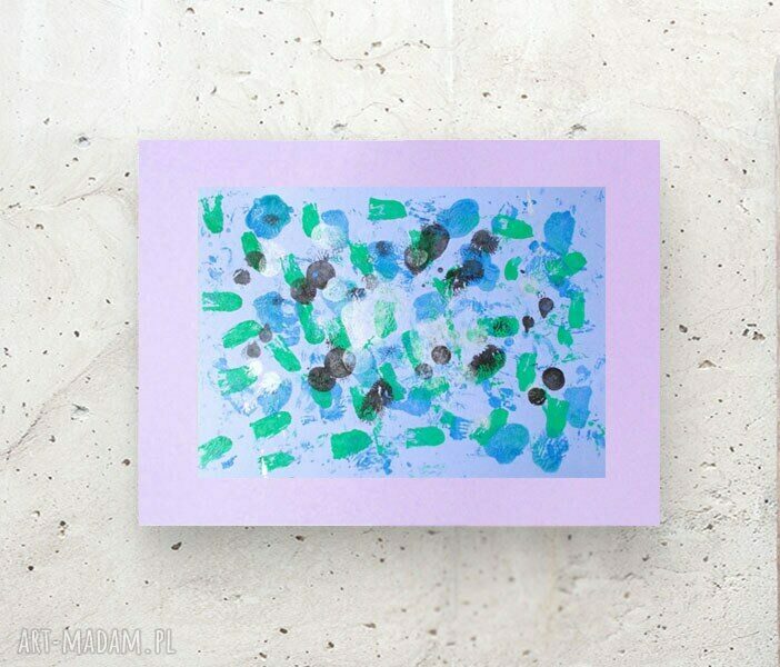 Minimalistyczna abstrakcyjna grafika na ścianę 30x40 (ręcznie malowana)