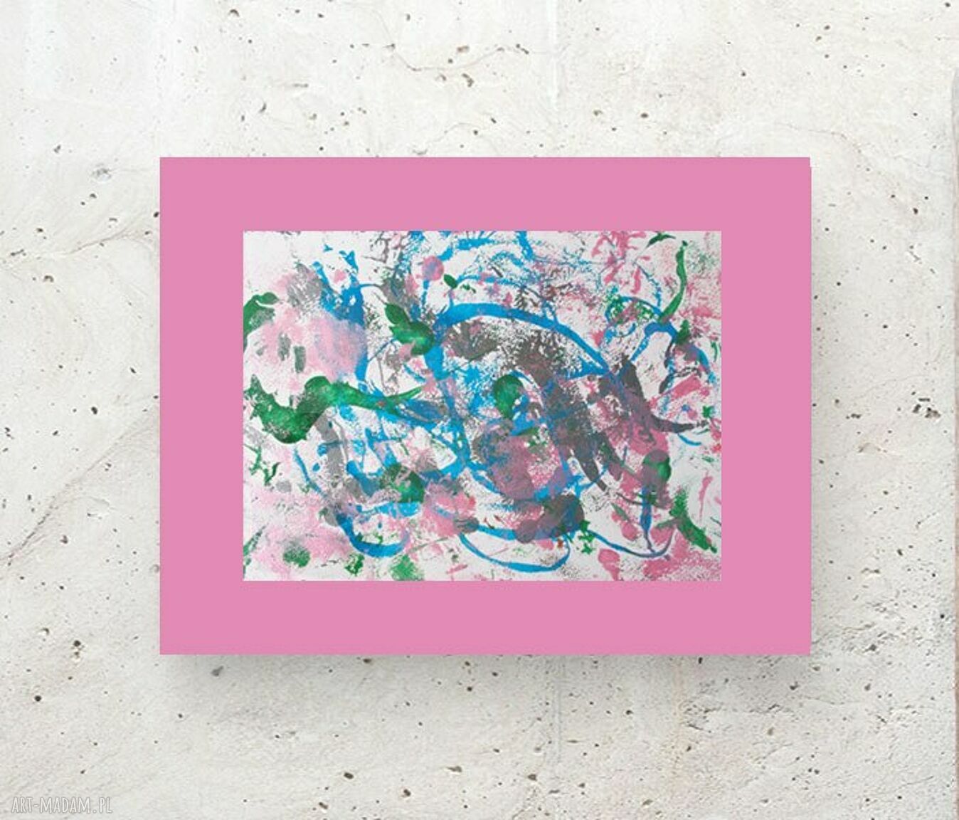 Minimalistyczna dekoracja ścienna 30x40 cm - nowoczesna abstrakcyjna grafika