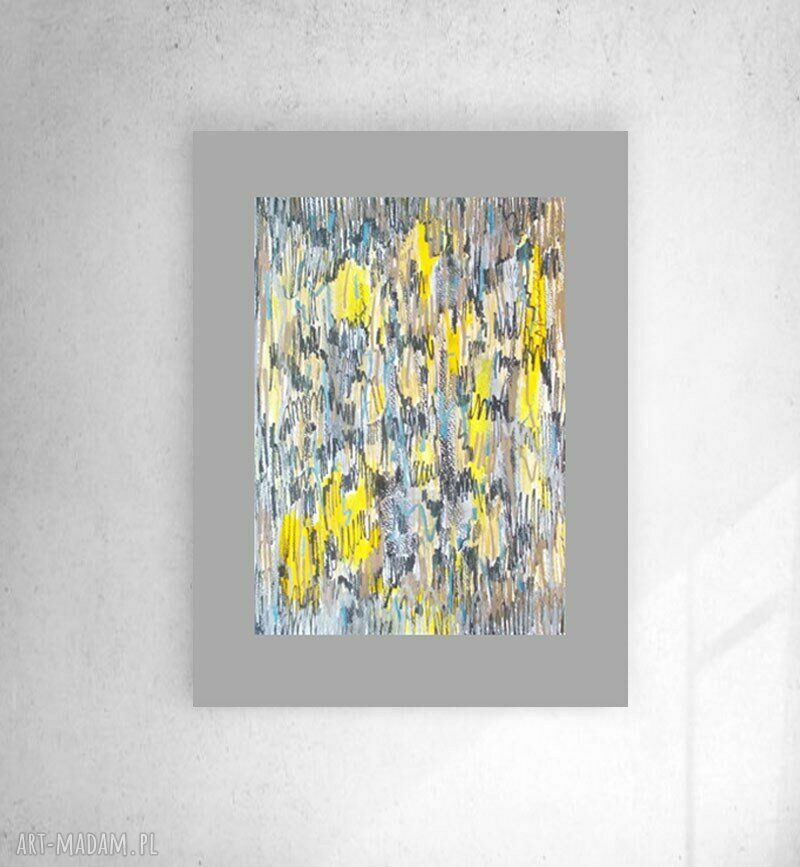 Minimalizm na ścianę: ręcznie malowany rysunek 30x40 cm