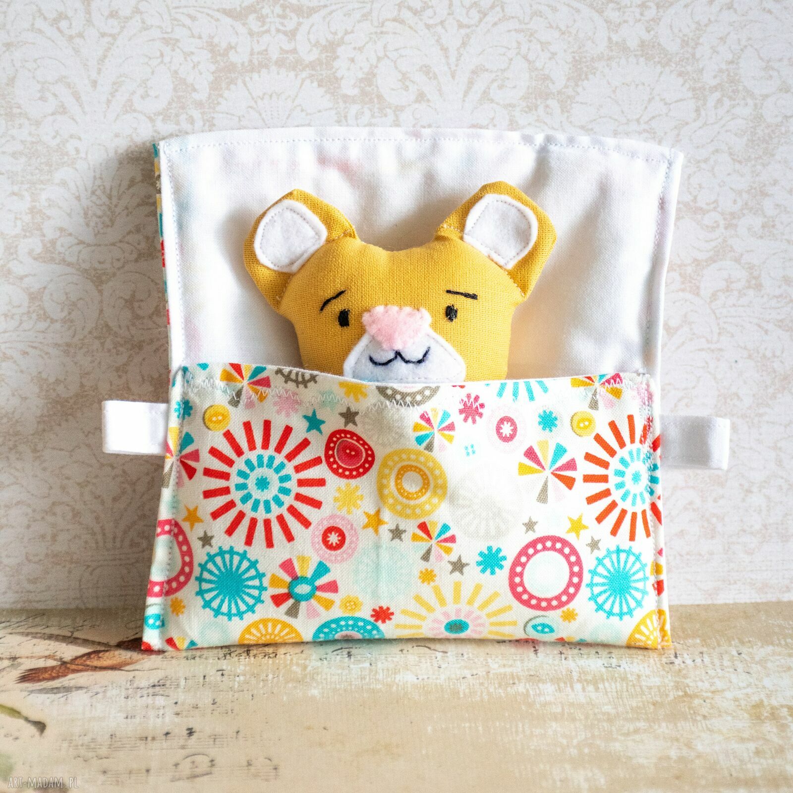 Minisie w śpiworku - Misiu miodowy (mini miś 9 cm)