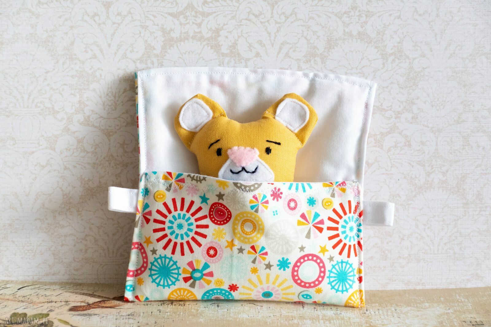 Minisie w śpiworku - Misiu miodowy (mini miś 9 cm)
