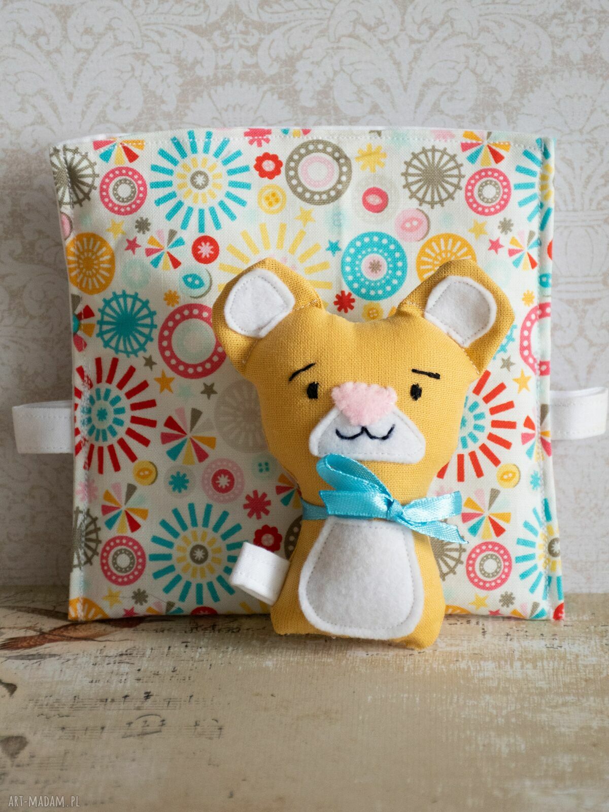 Minisie w śpiworku - Misiu miodowy (mini miś 9 cm)