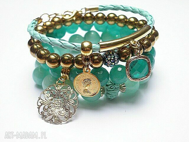 MINT AND GOLD SET Autorskie