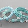 bransoletki bransoletka mint jade, crystals, glass pearls &