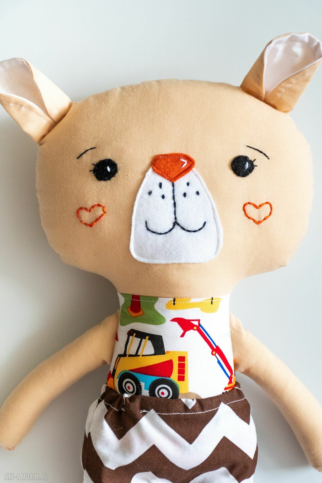 Miś duży Piotruś 44 cm - klasyczna maskotka handmade