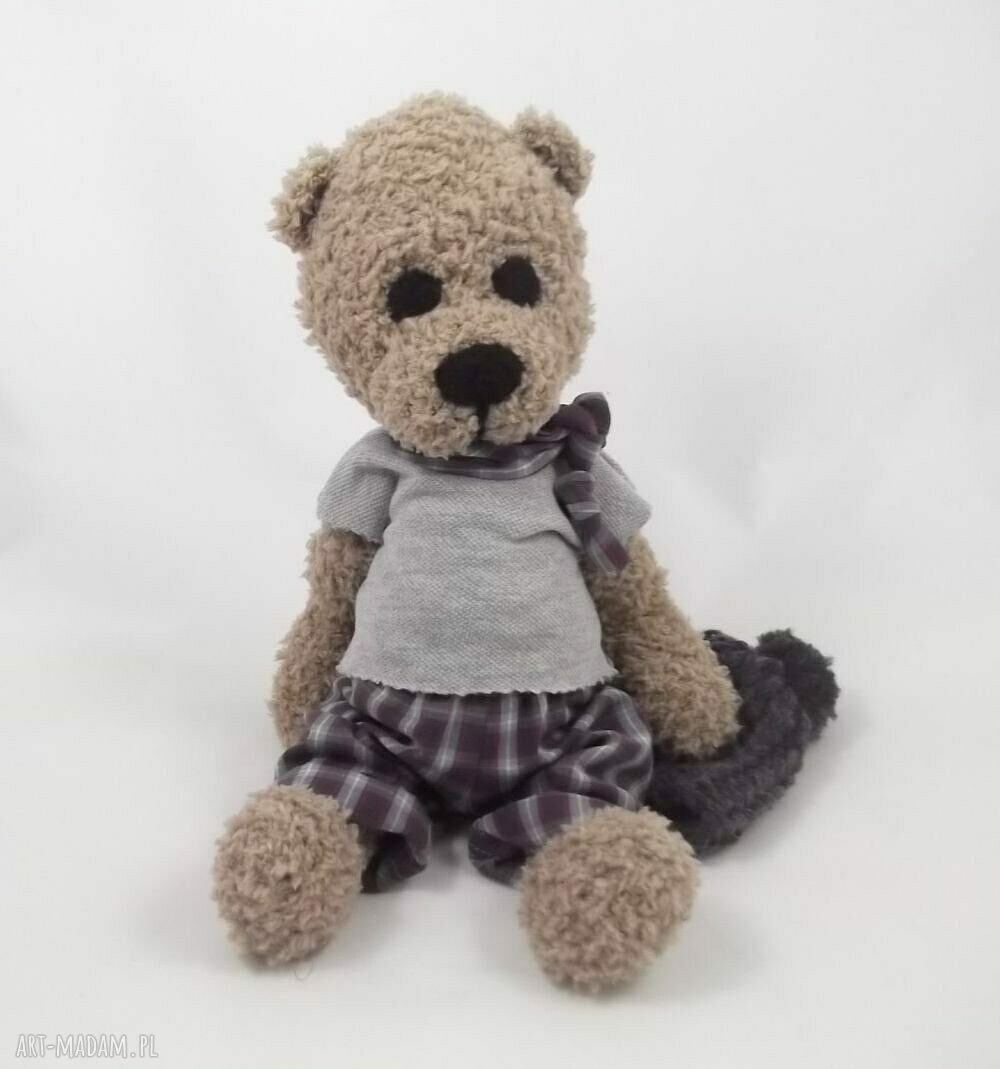Damianek - ręcznie szydełkowany miś handmade dla dziecka